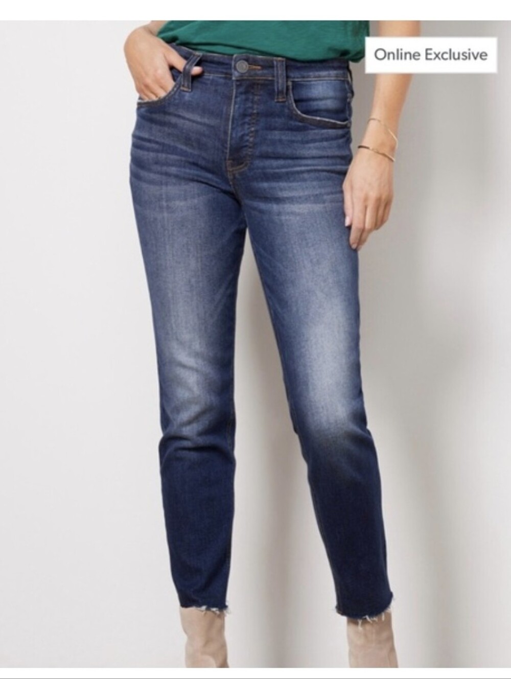 Kut From The Kloth High Rise Rachael Fab Ab Mom Jean Size 2 P